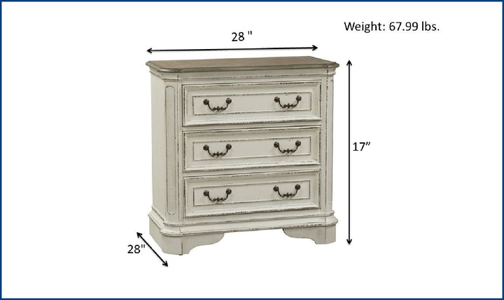 Magnolia Manor 2 Drawer Night Stand-Nightstands-Jennifer Furniture