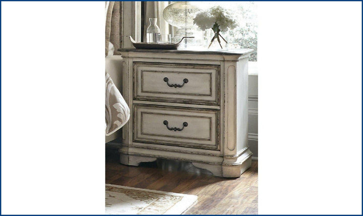 Magnolia Manor 2 Drawer Night Stand-Nightstands-Jennifer Furniture