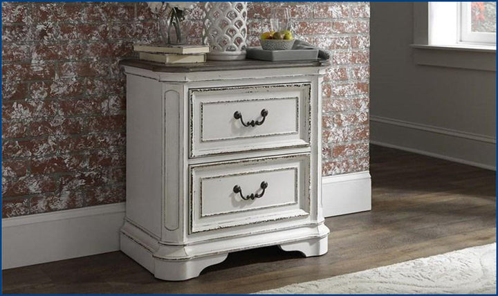 Magnolia Manor 2 Drawer Night Stand-Nightstands-Jennifer Furniture