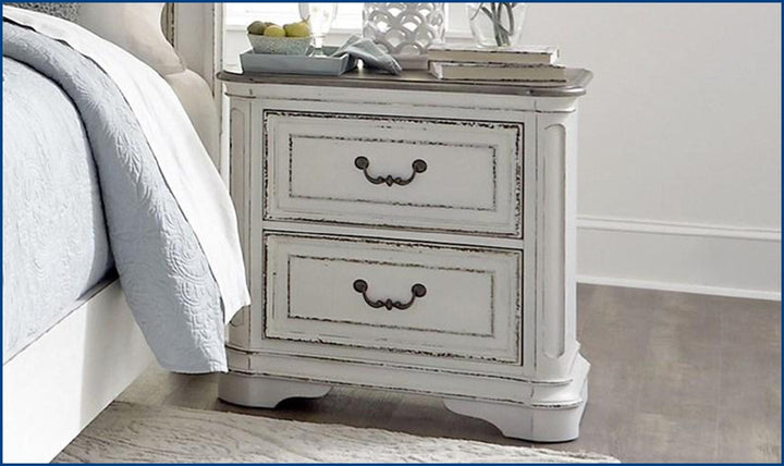 Magnolia Manor 2 Drawer Night Stand-Nightstands-Jennifer Furniture