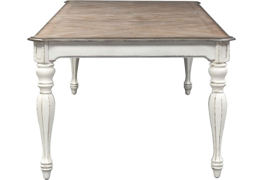 Magnolia Rectangular Leg Table with Leaf-Dining Tables-Jennifer Furniture