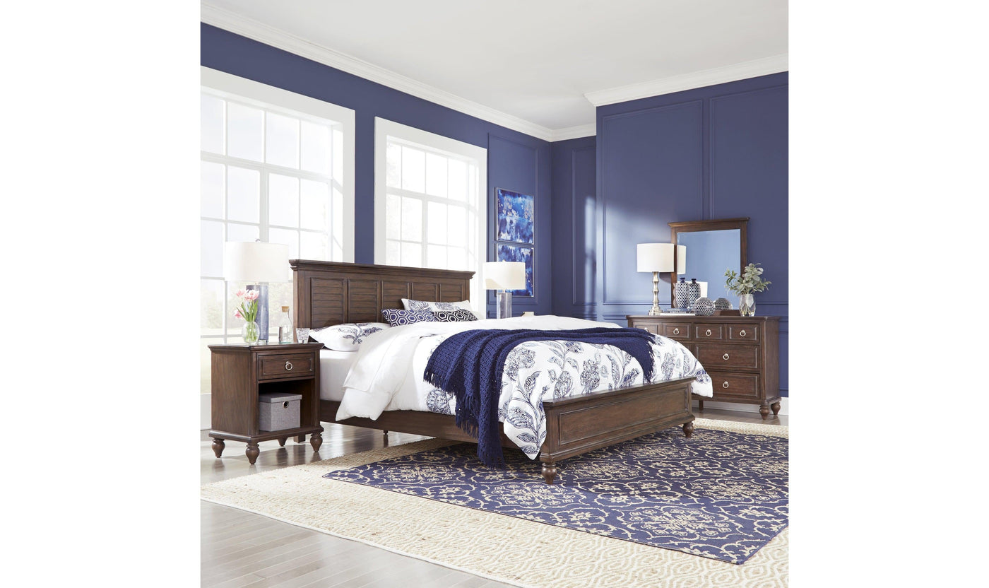 Marie King Bed, Nightstand and Dresser with Mirror by homestyles-Bedroom Sets-Jennifer Furniture