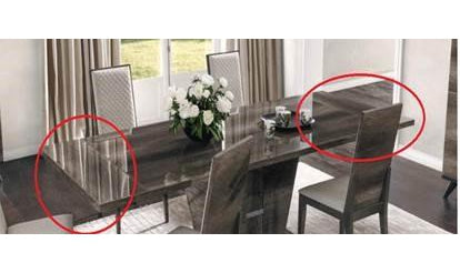 Buy ESF Italia Medea Extendable Dining Table in Vintage Oak Finish