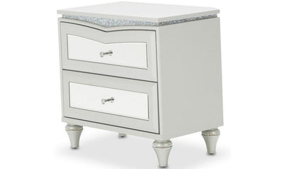 Melrose Plaza Upholstered Night Stand-Nightstands-Jennifer Furniture