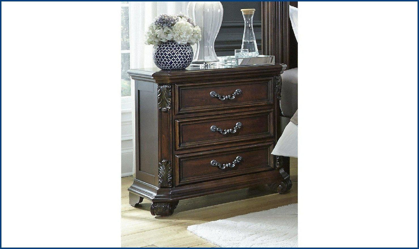 Messina Estates 3 Drawer Night Stand-Nightstands-Jennifer Furniture
