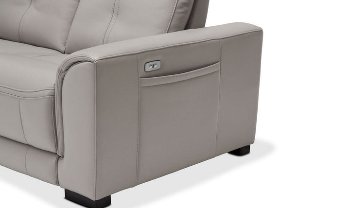 AICO Mia Bella Bentley 3-Seater Fabric Recliner Sofas in Espresso