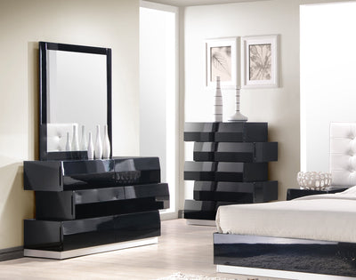 Milan Dresser with Mirror-Dressers-Jennifer Furniture