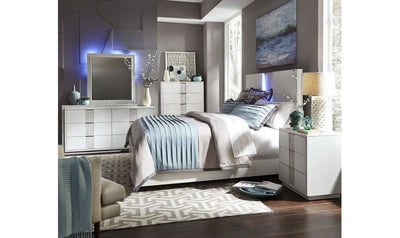 Mirage Panel Bedroom Set-Bedroom Sets-Jennifer Furniture