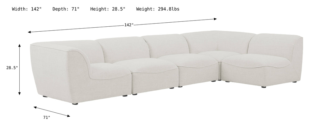 Miramar Modular Sectional Sofa-Sectional Sofas-Jennifer Furniture