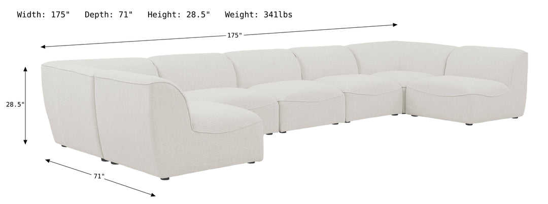 Miramar Modular Sectional Sofa-Sectional Sofas-Jennifer Furniture