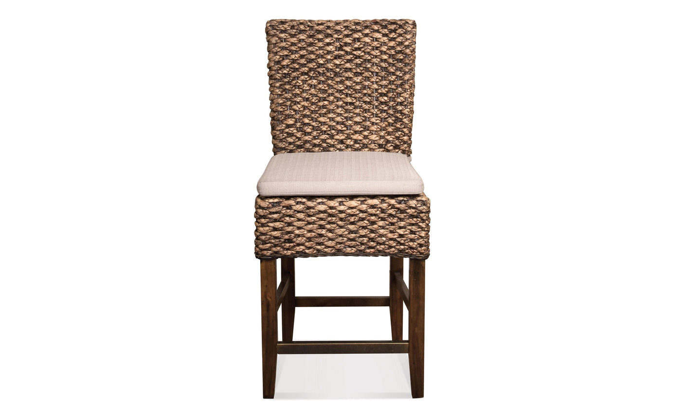Mix-n-match Chairs Woven Contr Uph Stool 2in-Stools-Jennifer Furniture