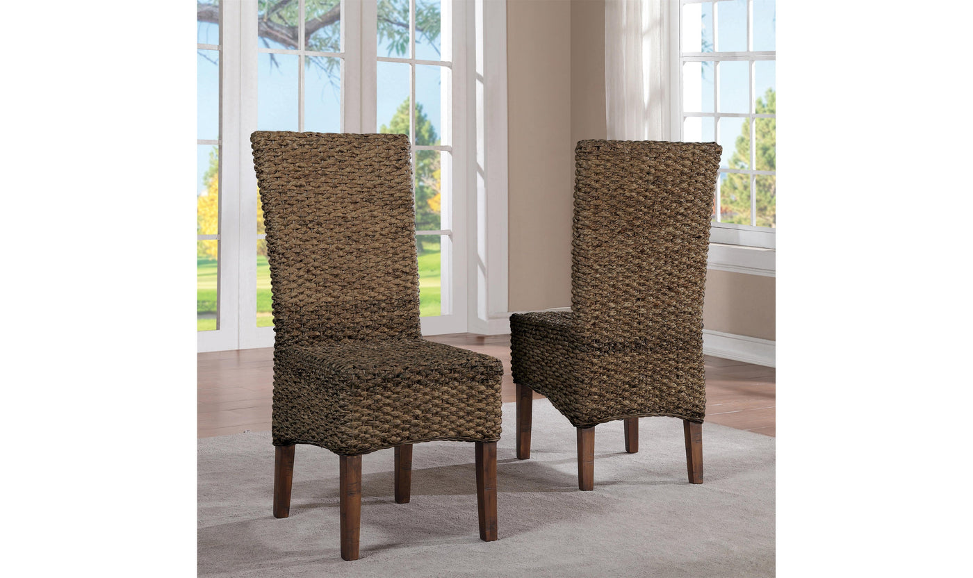 Mix-n-match Chairs Woven Side Uph Chair 2in-Dining Side Chairs-Jennifer Furniture