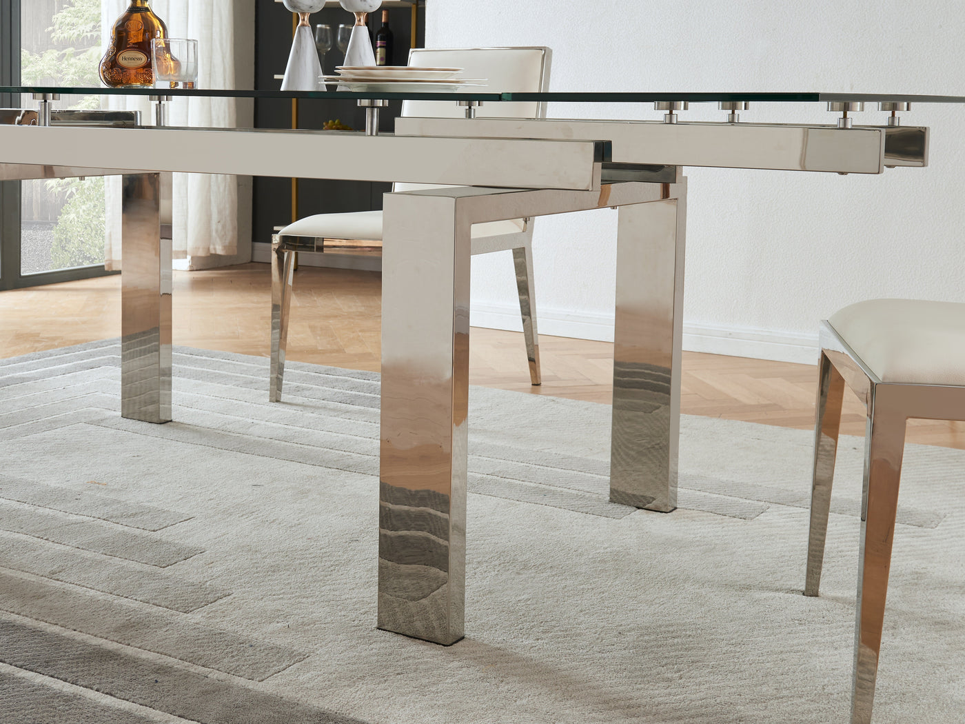 Moda Extendable Dining Table-Dining Tables-Jennifer Furniture