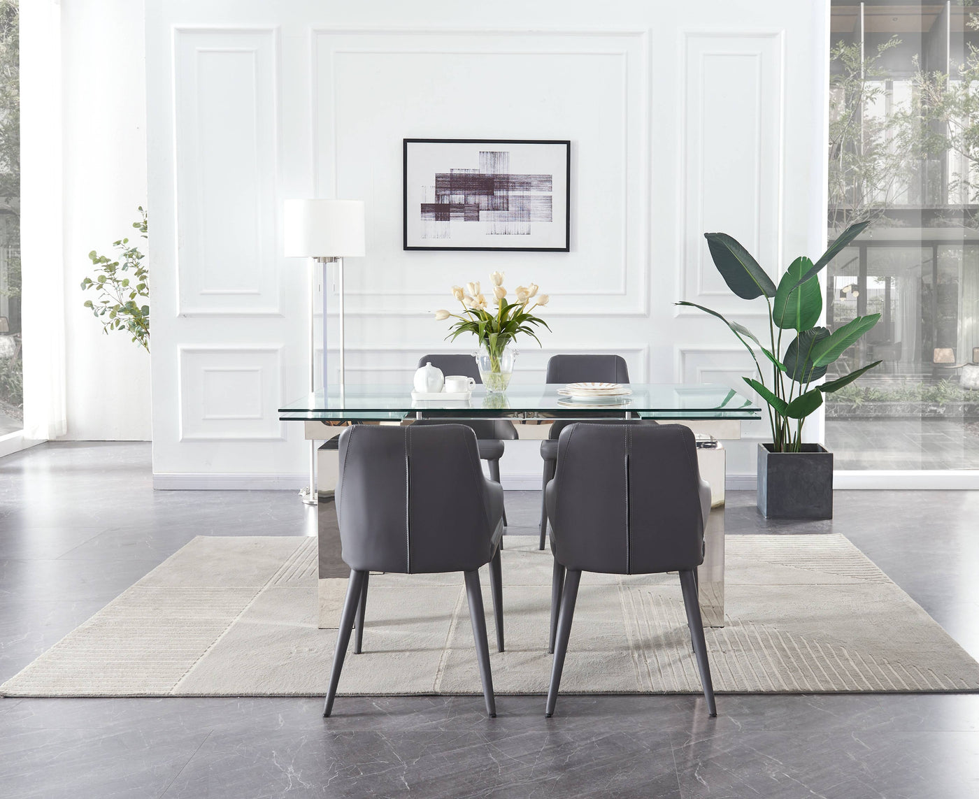Moda Extendable Dining Table-Dining Tables-Jennifer Furniture
