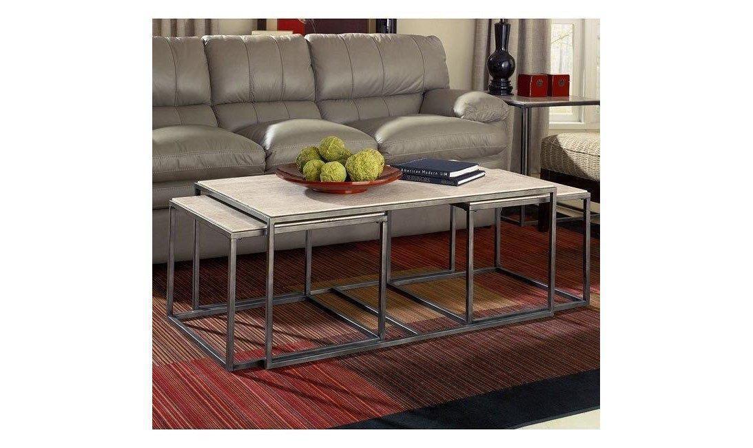 Modern Basics Rectangular Cocktail Table-Coffee Tables-Jennifer Furniture