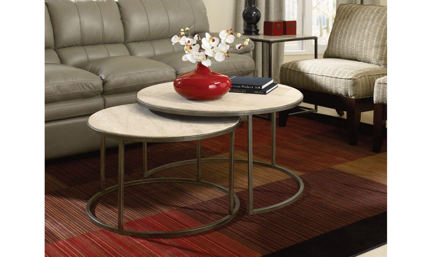 Modern Basics Round Cocktail Table-Coffee Tables-Jennifer Furniture