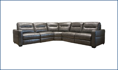 Monet - 6pc Power Reclining Sectional with Power Headrests & Console-Sectional Sofas-Jennifer Furniture