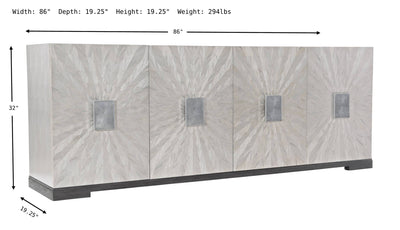 Montague Entertainment Credenza-Credenzas-Jennifer Furniture
