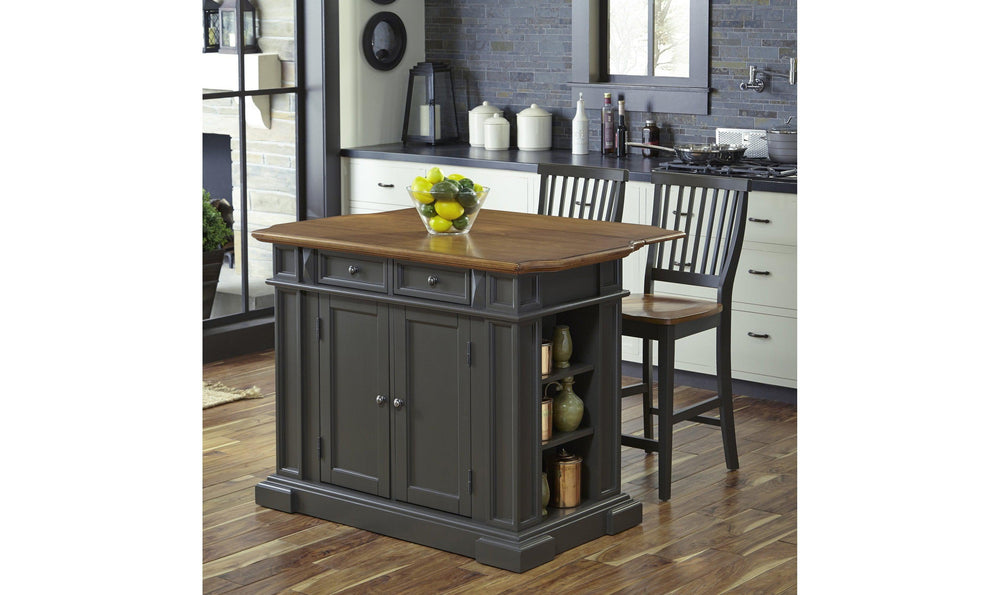 Montauk 3 Piece Kitchen Island Set 3 by homestyles-Cabinets-Jennifer Furniture