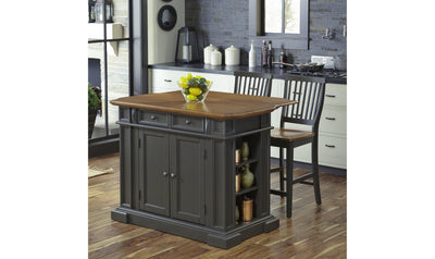Montauk 3 Piece Kitchen Island Set 3 by homestyles-Cabinets-Jennifer Furniture