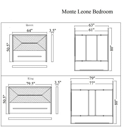 Monte Leone Bed-Beds-Jennifer Furniture