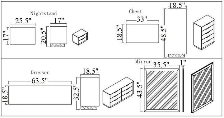 Monte Leone Chest-Storage Chests-Jennifer Furniture