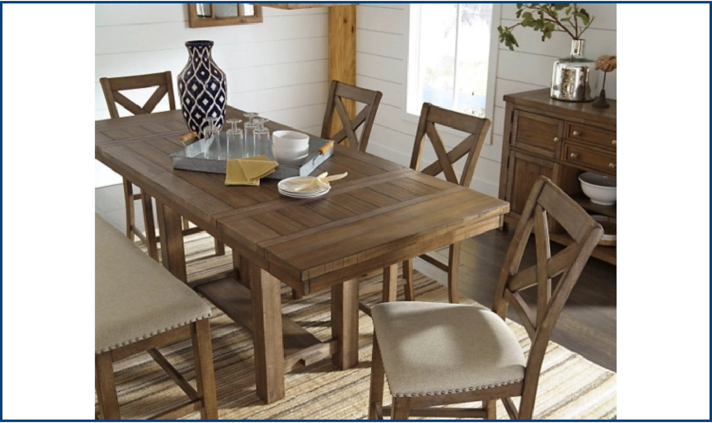 Moriville Extendable Dining Table-Dining Tables-Jennifer Furniture