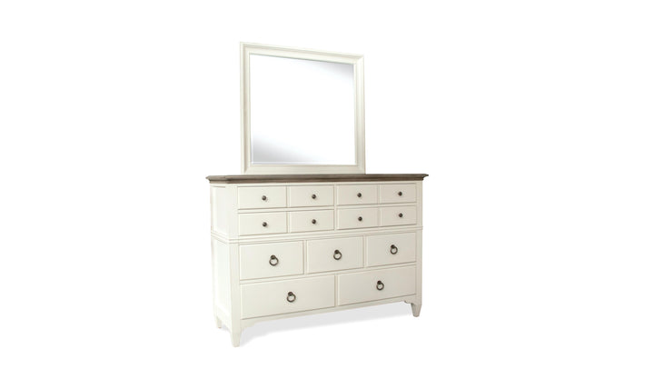 Myra 9-drawer Dressers - White-Dressers-Jennifer Furniture