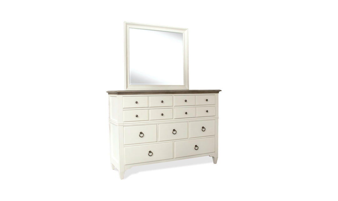 Myra 9-drawer Dressers - White-Dressers-Jennifer Furniture