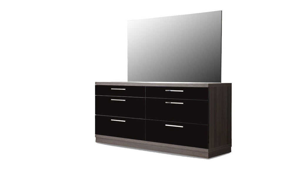 Napoli 6-Drawer Dresser and Mirror-Dressers-Jennifer Furniture