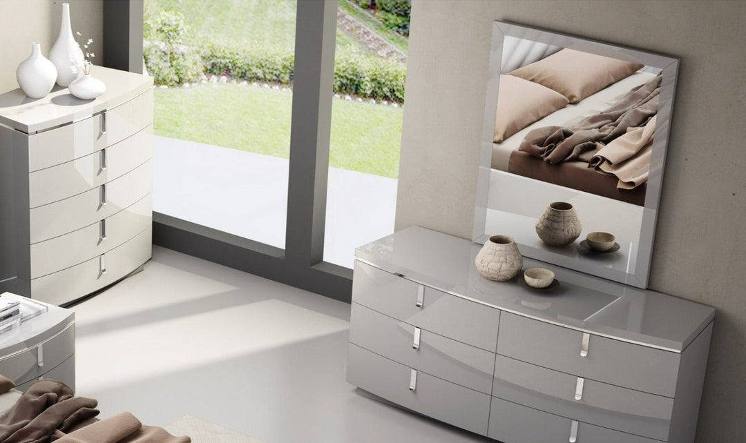 Jennifer Italia Cherche Rectangular Mirror in Gray-Jennifer Furniture