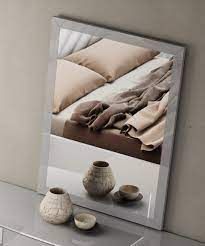 Jennifer Italia Cherche Rectangular Mirror in Gray-Jennifer Furniture