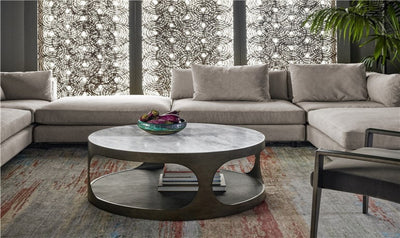 Nina Magon Magritte Round Cocktail Table-Coffee Tables-Jennifer Furniture