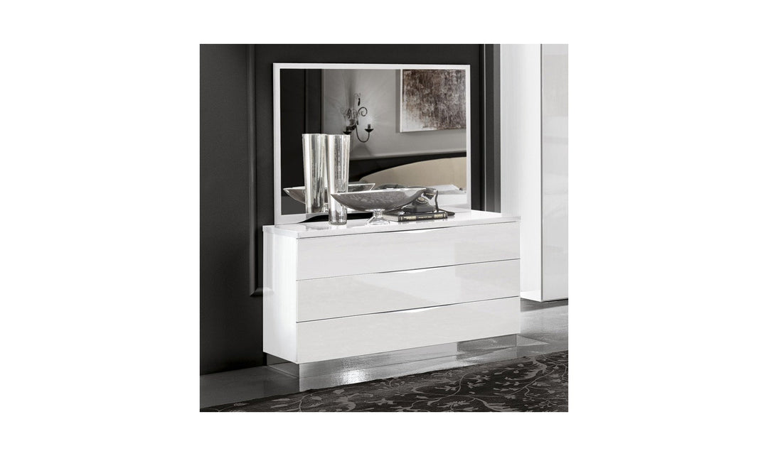 ESF Furniture Onda Legno Modern Dresser in High Gloss White Finish – Jennifer Furniture ESF Furniture Onda Legno Modern Dresser in High Gloss White Finish – Jennifer Furniture