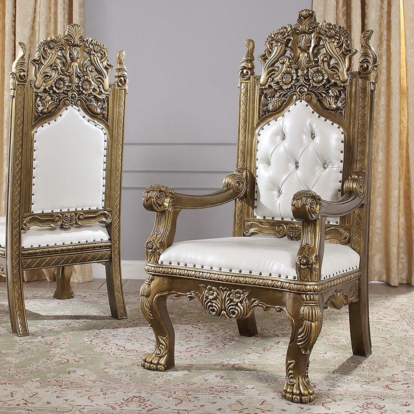 Homeydesign Theodore Alexander Dining Arm Chair – Jennifer Furniture