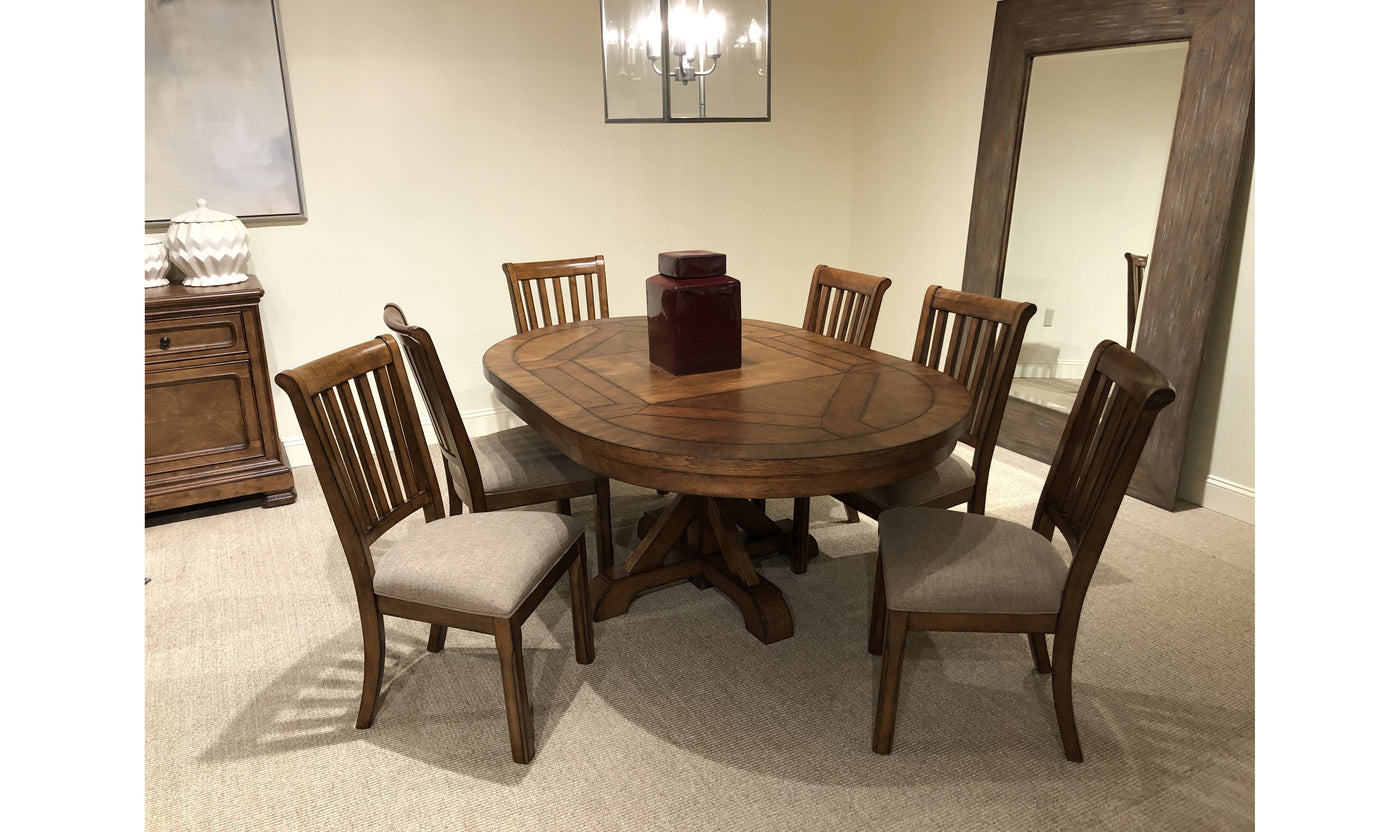 Oxford Place Complete Round Table-Dining Tables-Jennifer Furniture