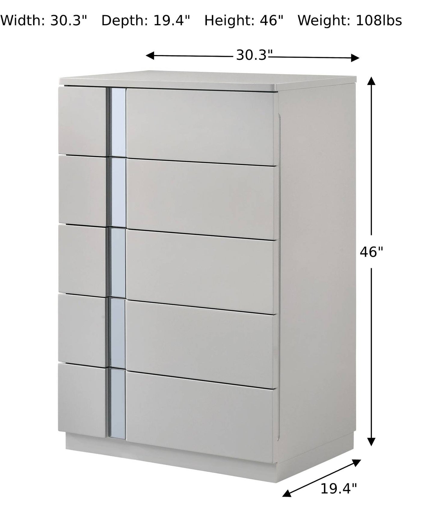 Palermo Chest-Storage Chests-Jennifer Furniture
