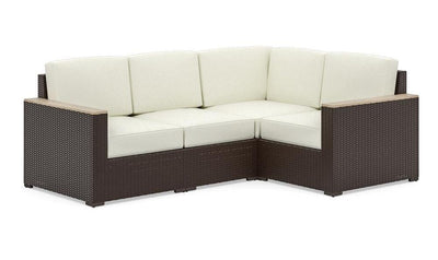 Palm Springs 4-Seat Sectional - Brown-Sectional Sofas-Jennifer Furniture