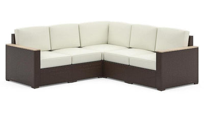 Palm Springs 5-Seat Sectional - Brown-Sectional Sofas-Jennifer Furniture