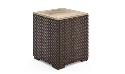 Palm Springs End Table - Brown-End Tables-Jennifer Furniture