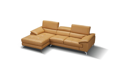 Pekin Italian Leather Mini Sectional Sofa-Sectional Sofas-Jennifer Furniture