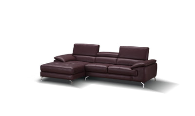 Pekin Italian Leather Mini Sectional Sofa-Sectional Sofas-Jennifer Furniture