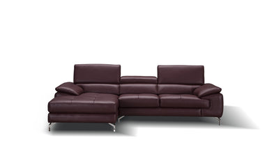 Pekin Italian Leather Mini Sectional Sofa-Sectional Sofas-Jennifer Furniture