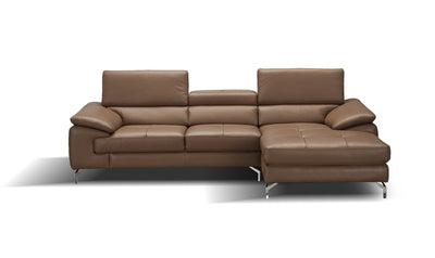 Pekin Italian Leather Mini Sectional Sofa-Sectional Sofas-Jennifer Furniture