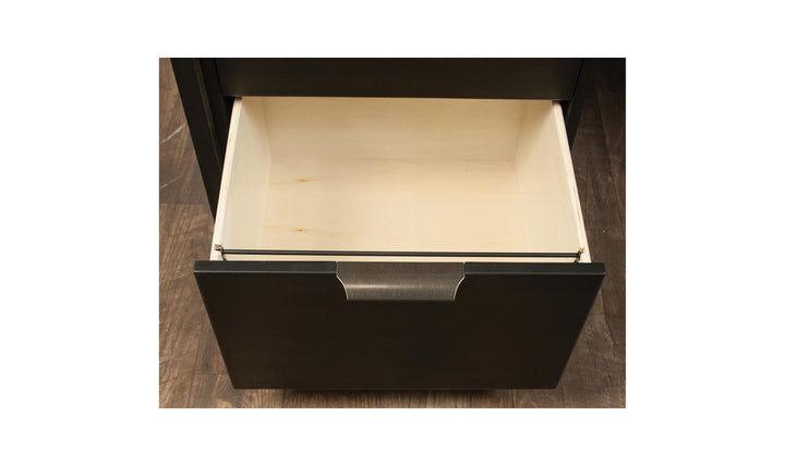 Perspectives Single Pedestal Desk-Desks-Jennifer Furniture