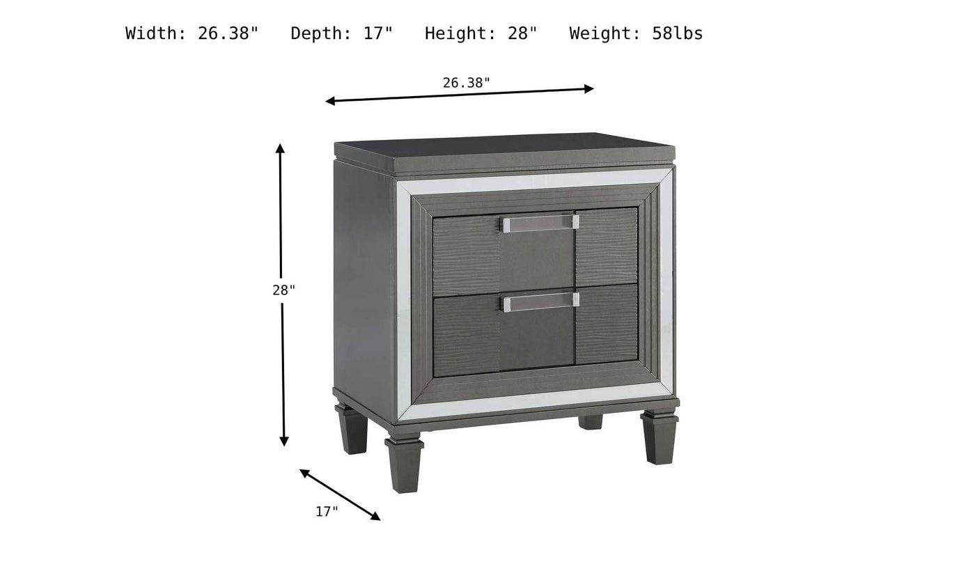 Pisa Nightstand-Nightstands-Jennifer Furniture