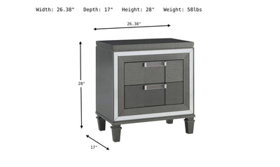 Pisa Nightstand-Nightstands-Jennifer Furniture