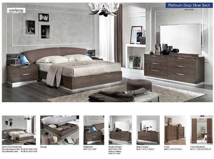 Platinum Drop Bed-Beds-Jennifer Furniture