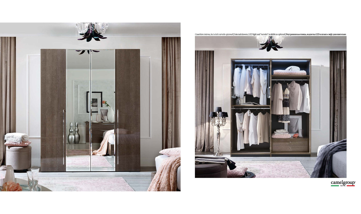 Platinum Wardrobe with Mirrors-Wardrobes-Jennifer Furniture