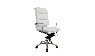 Plush High Back Office Chair-Chairs-Jennifer Furniture